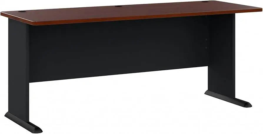 bush furniture Bush Business Furniture Series A 72W Desk Workstation for Home or Professional Workspace Hansen Cherry