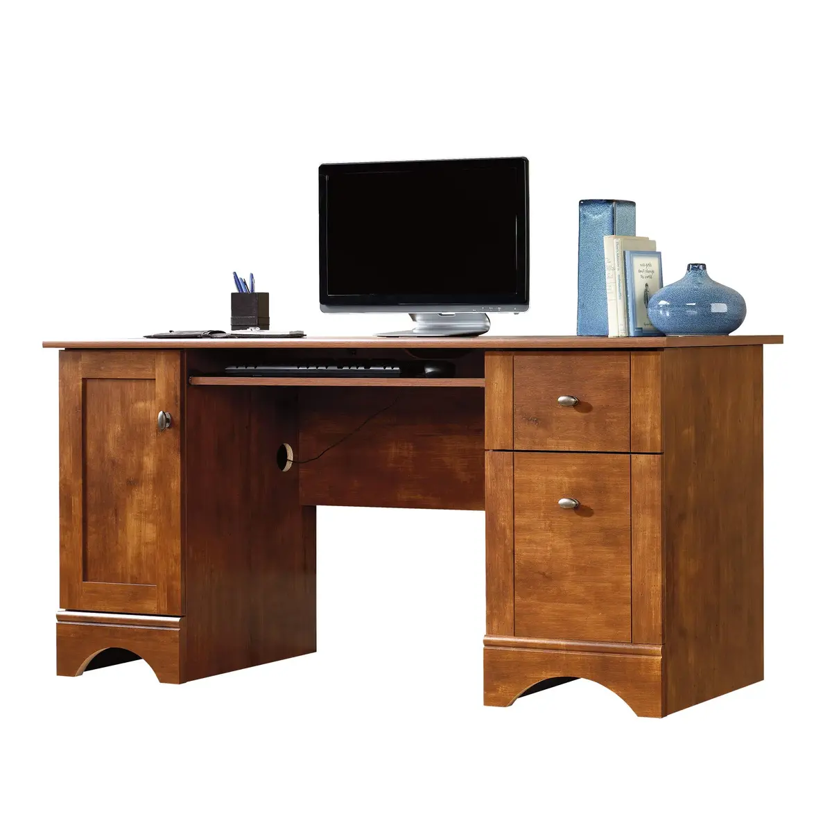 sauder Sauder Miscellaneous Office Computer Desk L: 59.45 x W: 23.47 x H: 29.02 Brushed Maple