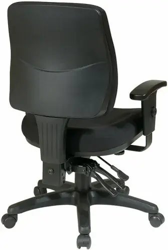 office star Office Star Ergonomic Mid Back Office Desk Chair with Adjustable Height Tilt and Padded Arm Rests