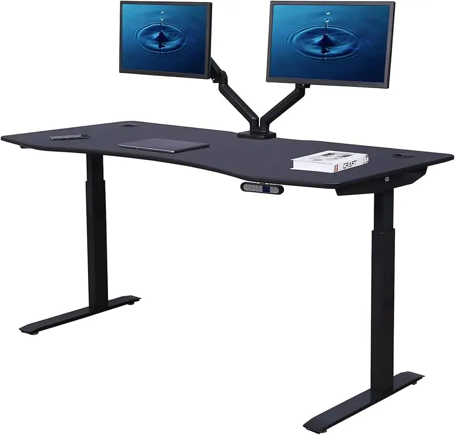 apexdesk ApexDesk K Series 60 Electric Height Adjustable Standing Desk with Rectangular Top and Memory Controller