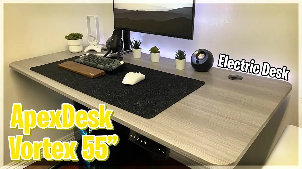 apexdesk ApexDesk Vortex Series M Edition 55 Electric Height Adjustable Standing Desk with Memory Controller