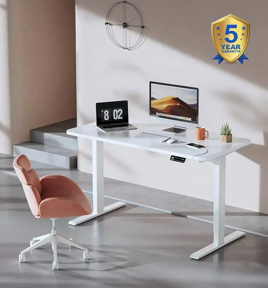 maidesite MAIDeSITe Dual Motor Electric Standing Desk Adjustable Height Computer Desk 48 x 24 Inches Stand Up Desk