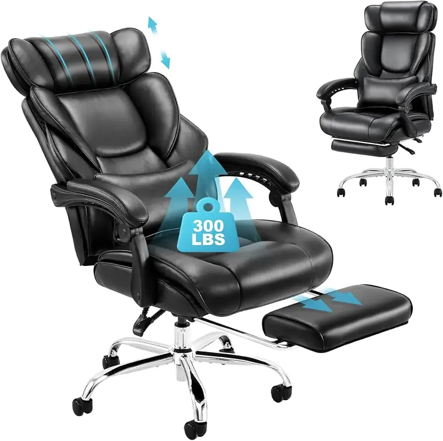 colamy COLAMY Ergonomic Office Chair with Footrest