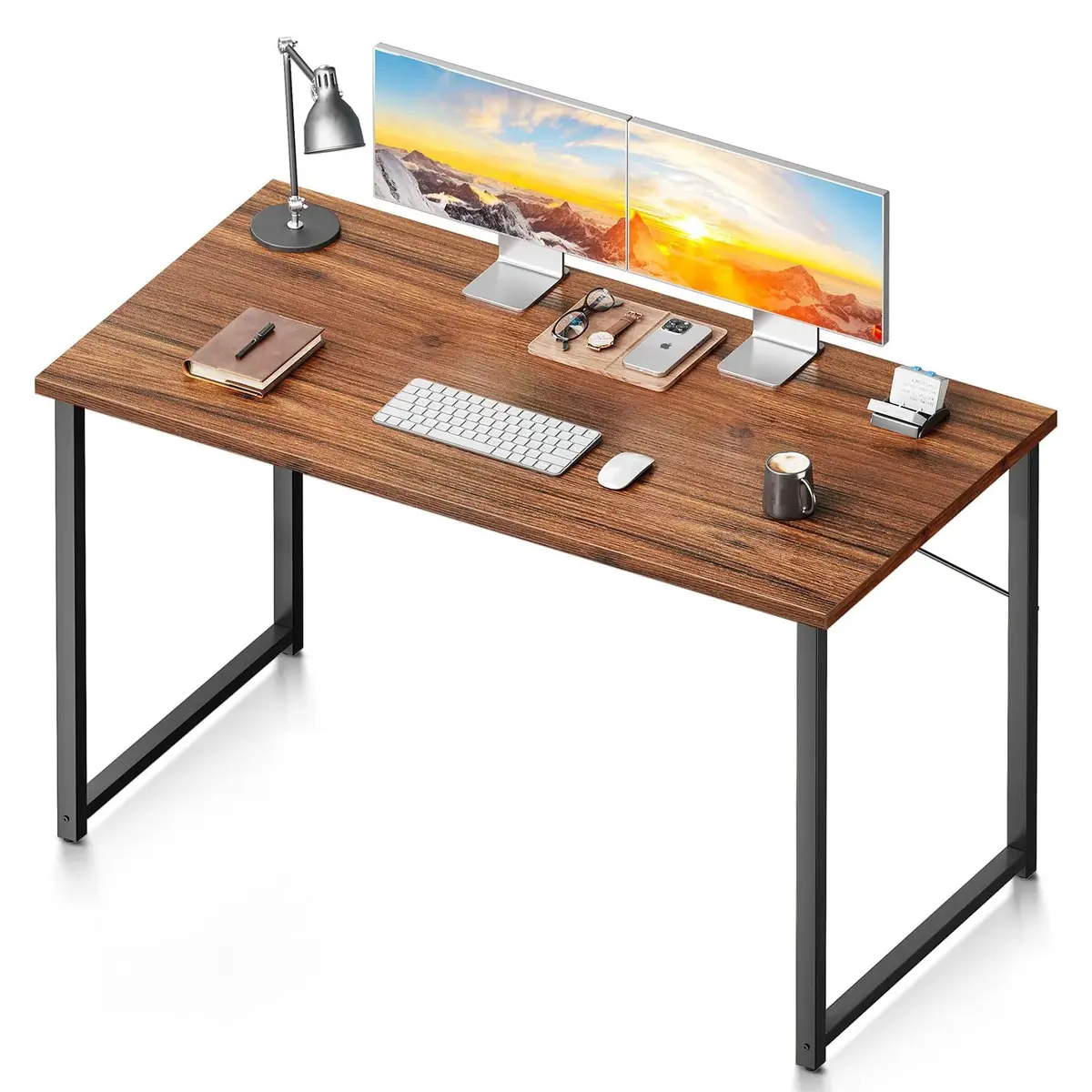 coleshome Coleshome 48 Inch Computer Desk Modern Simple Style Desk for Home Office Study Student Writing Desk Vintage